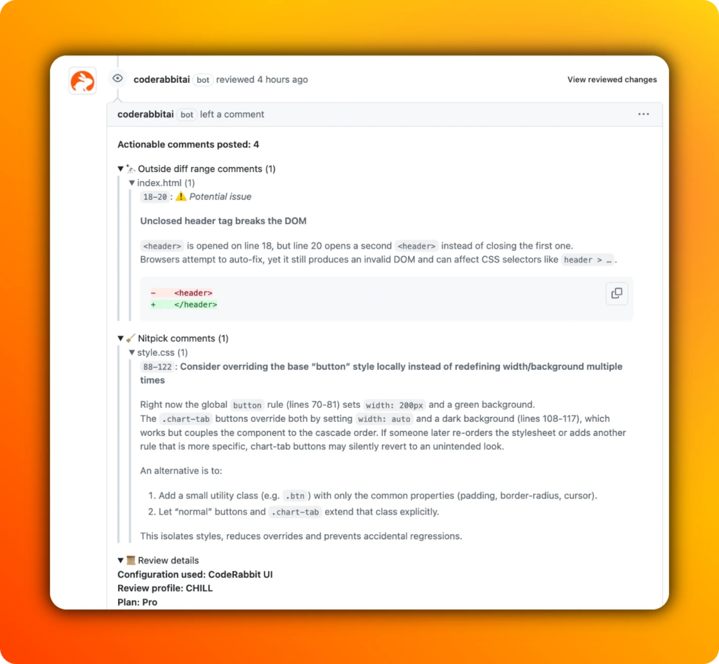 CodeRabbit's PR suggestions