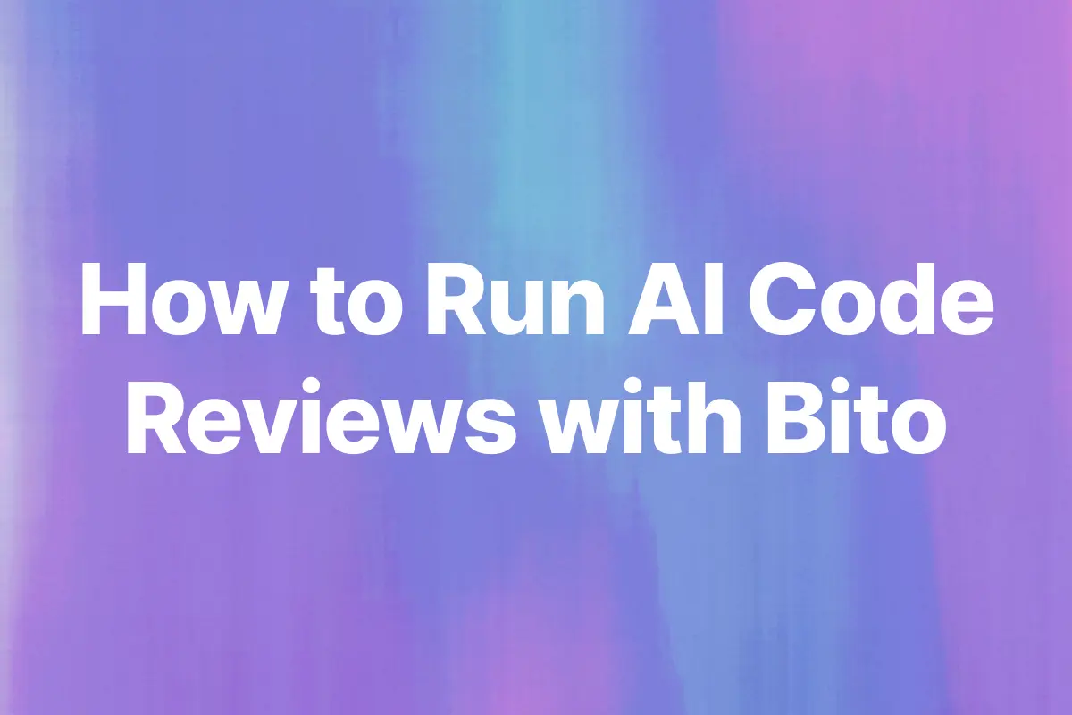 How to Run AI Code Reviews with Bito